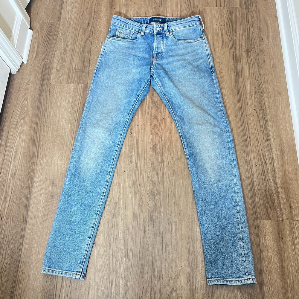 Scotch & Soda Ralston Women's Jeans Size 28 Colorful Button Fly Slim Light Wash
